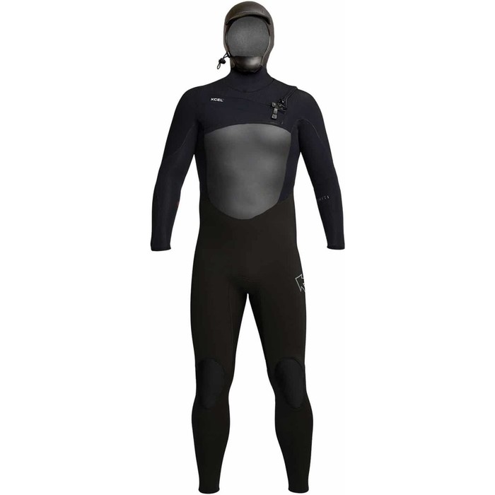 2024 Xcel Mens Infiniti X2 6/5mm Chest Zip Hooded Wetsuit